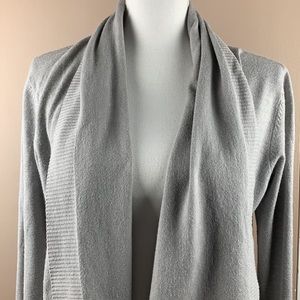 William B Open Cardigan Sweater